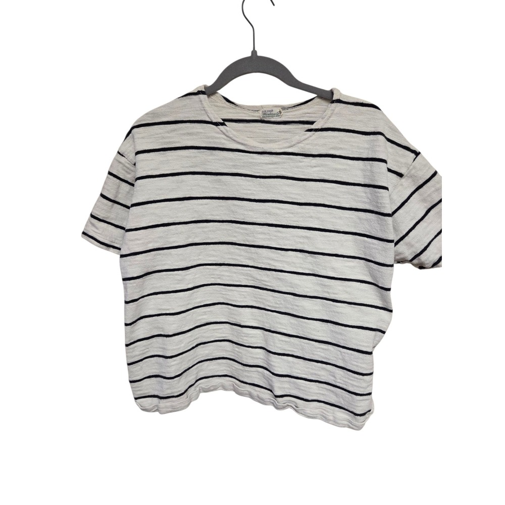 Duck Digger Striped‎ T-Shirt Crew Neck Short Sleeve Casual Top